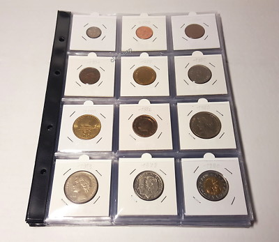 PELLER'S Album Per Cartoncini E Monete - Modello S, 60 Tasche Per Oblò, 10 Fogli, 150x180 Mm