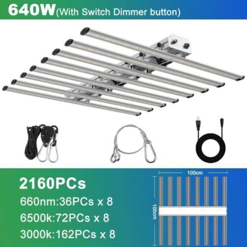 640W LED Plants Grow Light Indoor Hydroponics Growing Lamps Full Spectrum UV IR - Picture 9 of 12