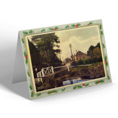 WEIHNACHTSKARTE Vintage Hampshire - North End, Cheriton (b)