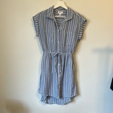 Japna Striped Button Up Shirt Dress