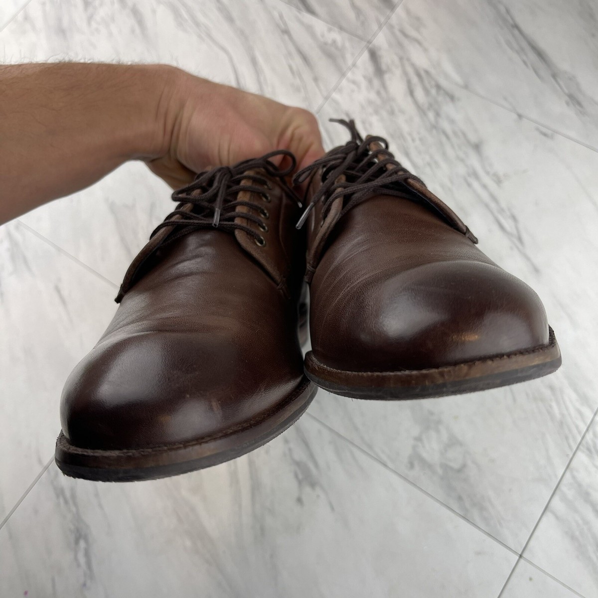 •Cole Haan Dress Shoes Mens Size 9.5 Brown Grand Postman Oxford Derby C29030 Cole Haan Grand OS Oxfords Shoes Leather Brown Men main image 4