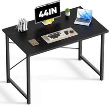 44 in Computer Desk for Home Office, Modern Study Work Table Simple Style for Be