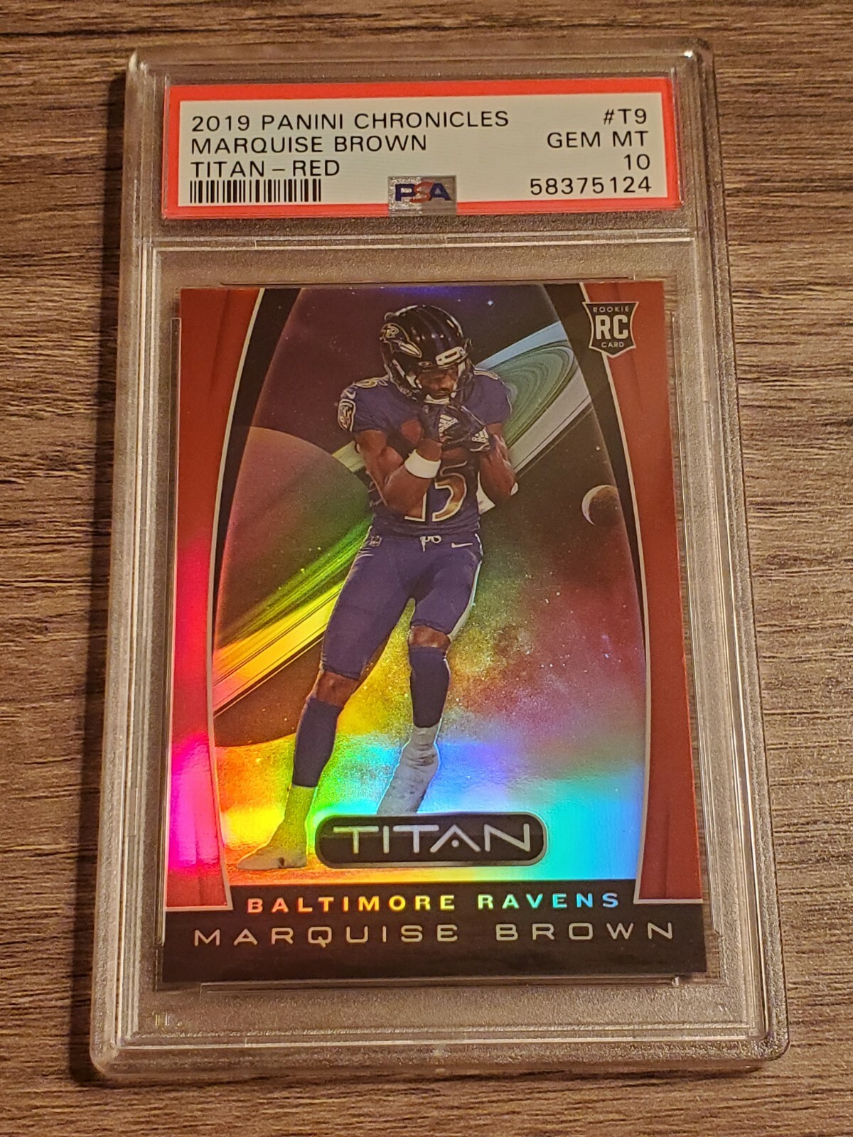 Marquise Brown Panini Chronicles Titan #T9 Red