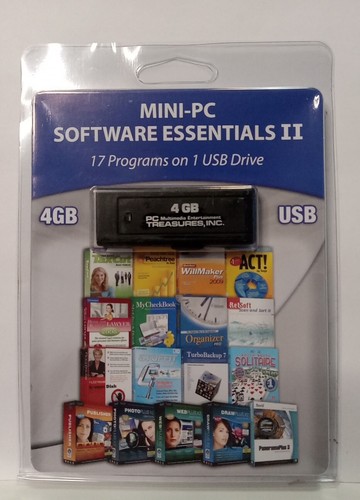 Mini-PC Software Essentials II - 17 Programs on 1 USB Drive New 4 GB | eBay