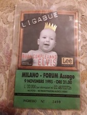 LIGABUE BIGLIETTO CONCERTO ASSAGO 1995