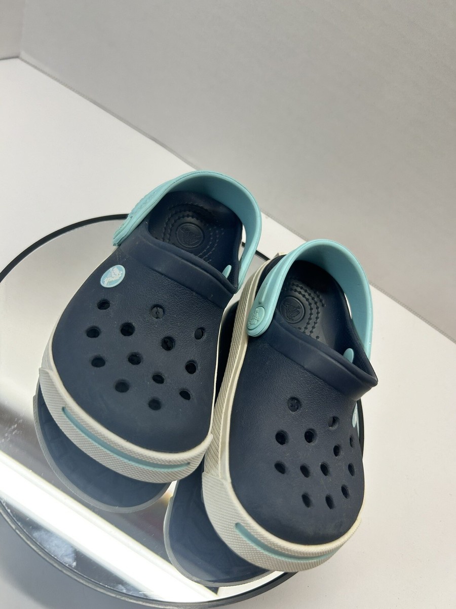 Crocs Kid Size 6c7 Child Crocband Navy Blue