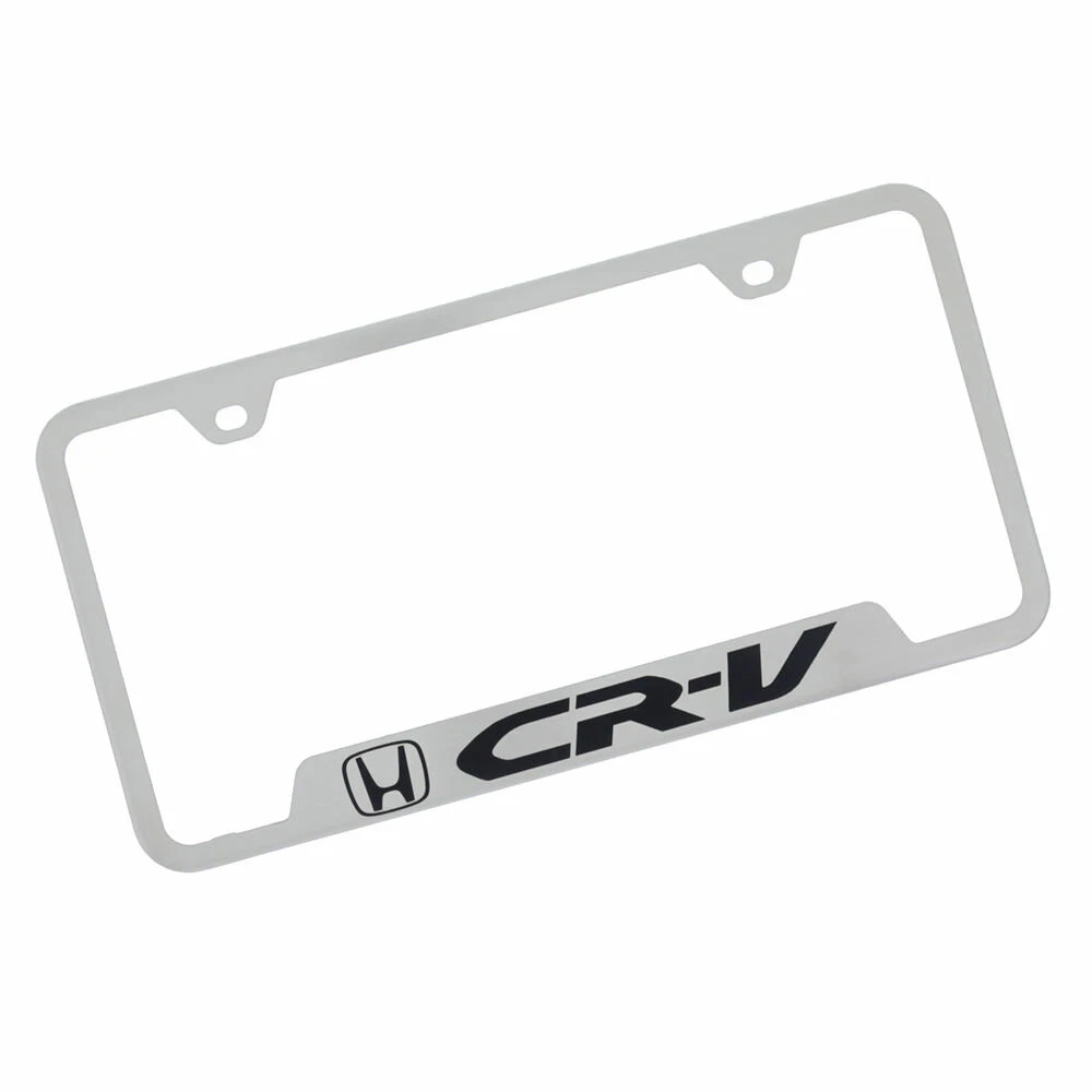 Honda CR V License Plate Frame Brushed Chrome eBay