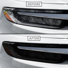 FOR 2019-2022 Honda Insight Headlight SMOKE Precut Vinyl Tint Overlays