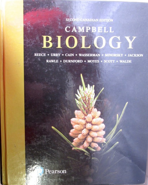 CAMPBELL BIOLOGY Second Canadian Ed. Hardcover Book Pearson, Reece