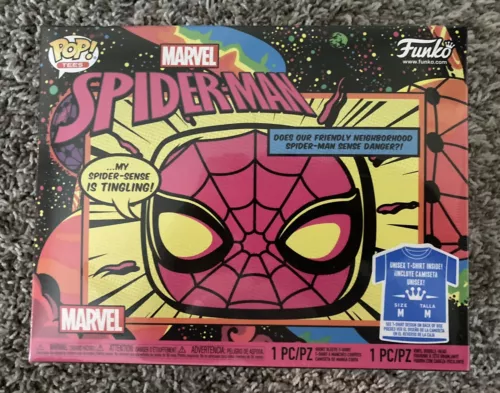 FUNKO POP 652 SPIDER-MAN BLACK LIGHT MARVEL TARGET EXCLUSIVE SEALED MEDIUM