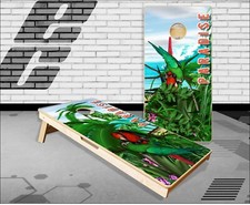 Beach Scene Paradise Cornhole Boards Bean Bag Toss Game