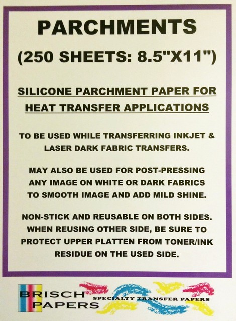 using parchment paper for heat transfer vinyl