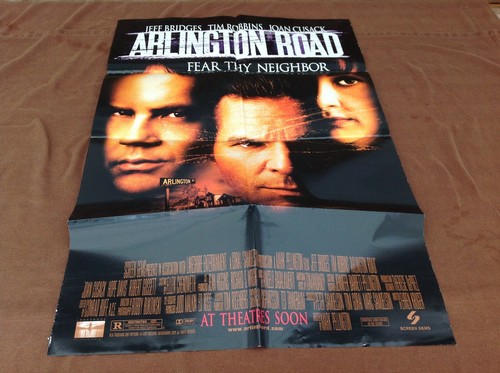 1998 Arlington Road Original Movie House Full Sheet Poster