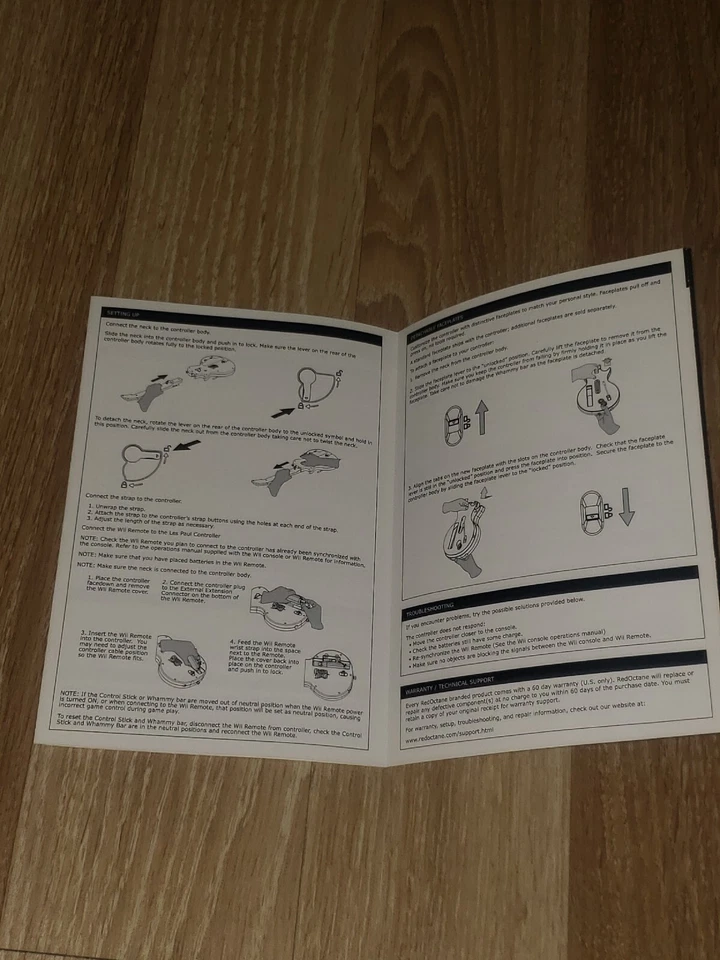 Les Paul Controller Instruction Manual Only Guitar Hero Nintendo Wii - Image 2 of 4