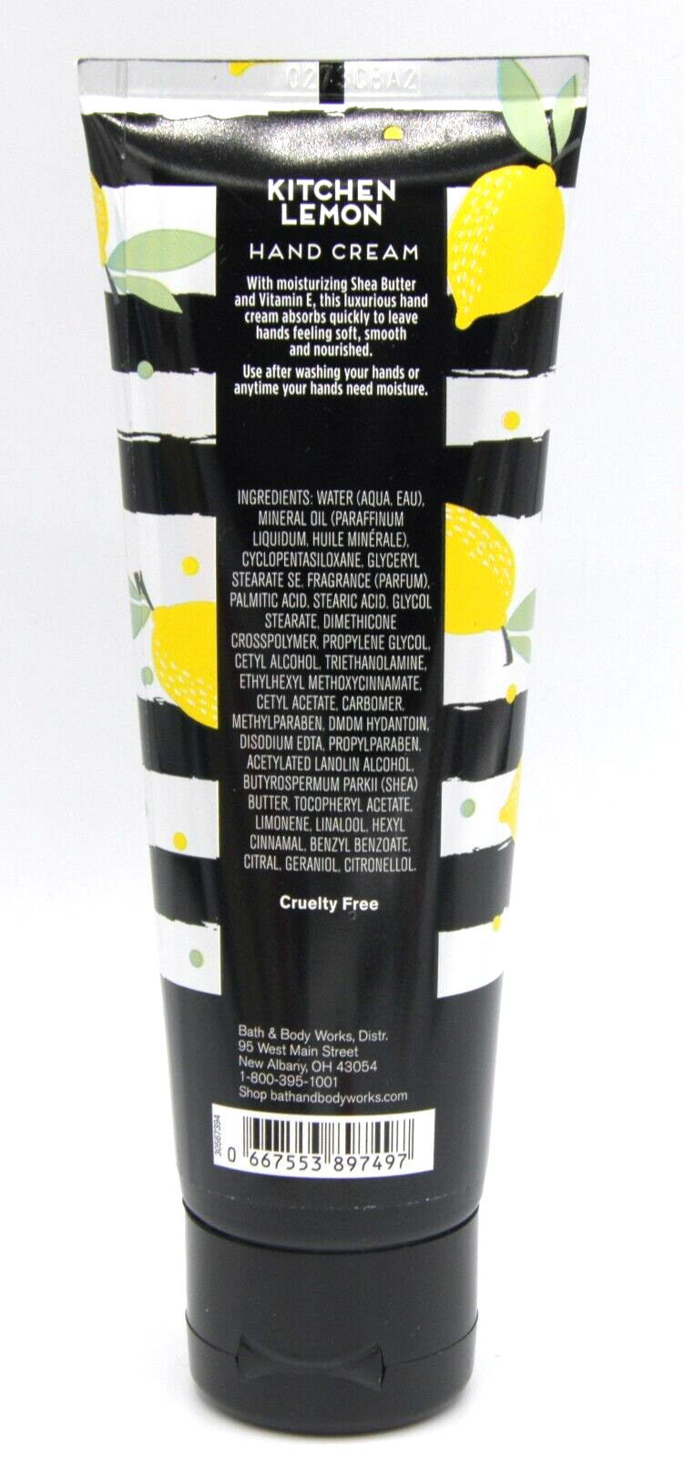 Bath & Body Works Kitchen Lemon Hand Cream Shea Butter Full Size 4 oz NEW
