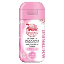 Deodorant Powder Antiperspirant Odor TAOYEABLOK Sakura Pink Natural Thai Herbal