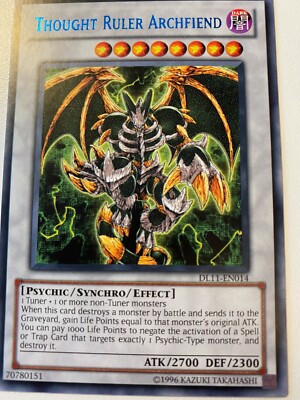 Yugioh Gedankenherrscher Erzunterweltler DL11-DE014 Rare BLAU NM