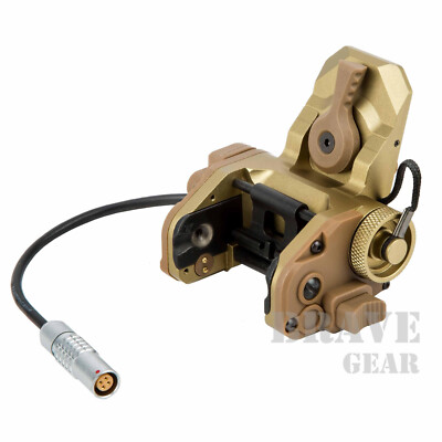 CNC Functional GSGM DPAM NVG Mount w/4-Hole Helmet Shroud for