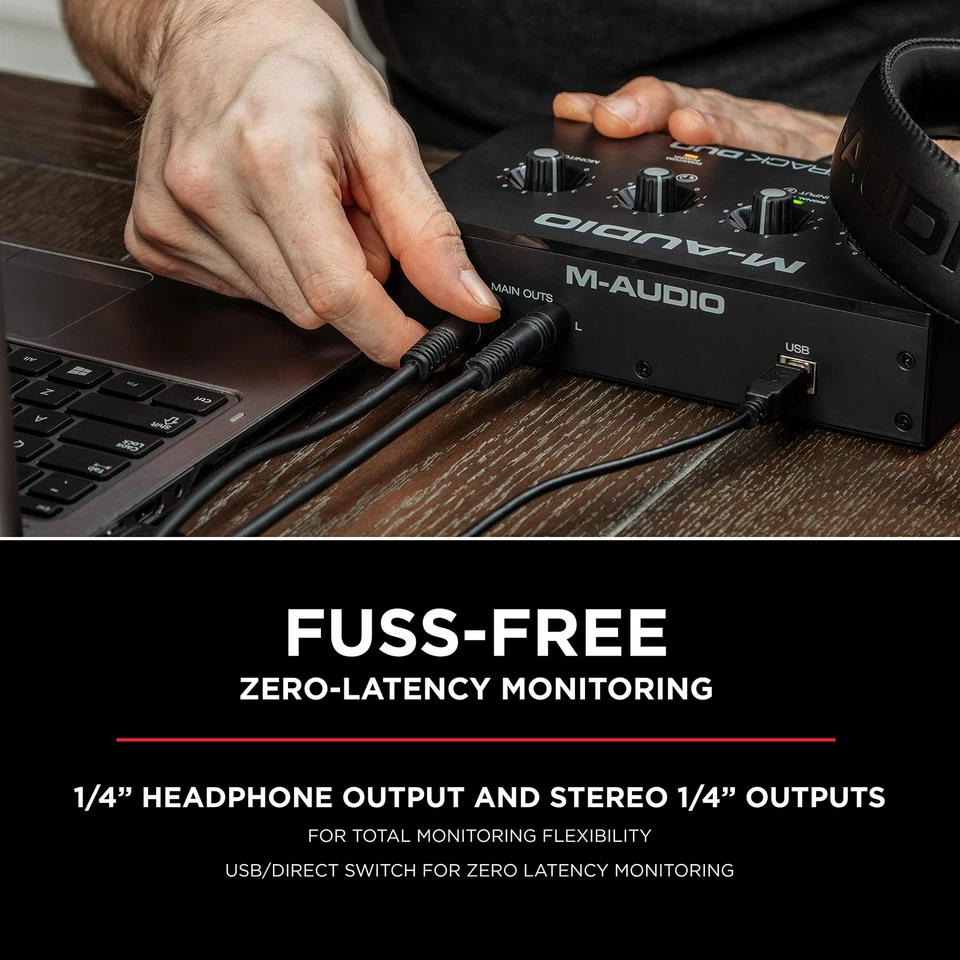 M-TRACK DUO Interface audio ou carte son USB avec 2 entrées pour microphones ... - Image 4 of 4