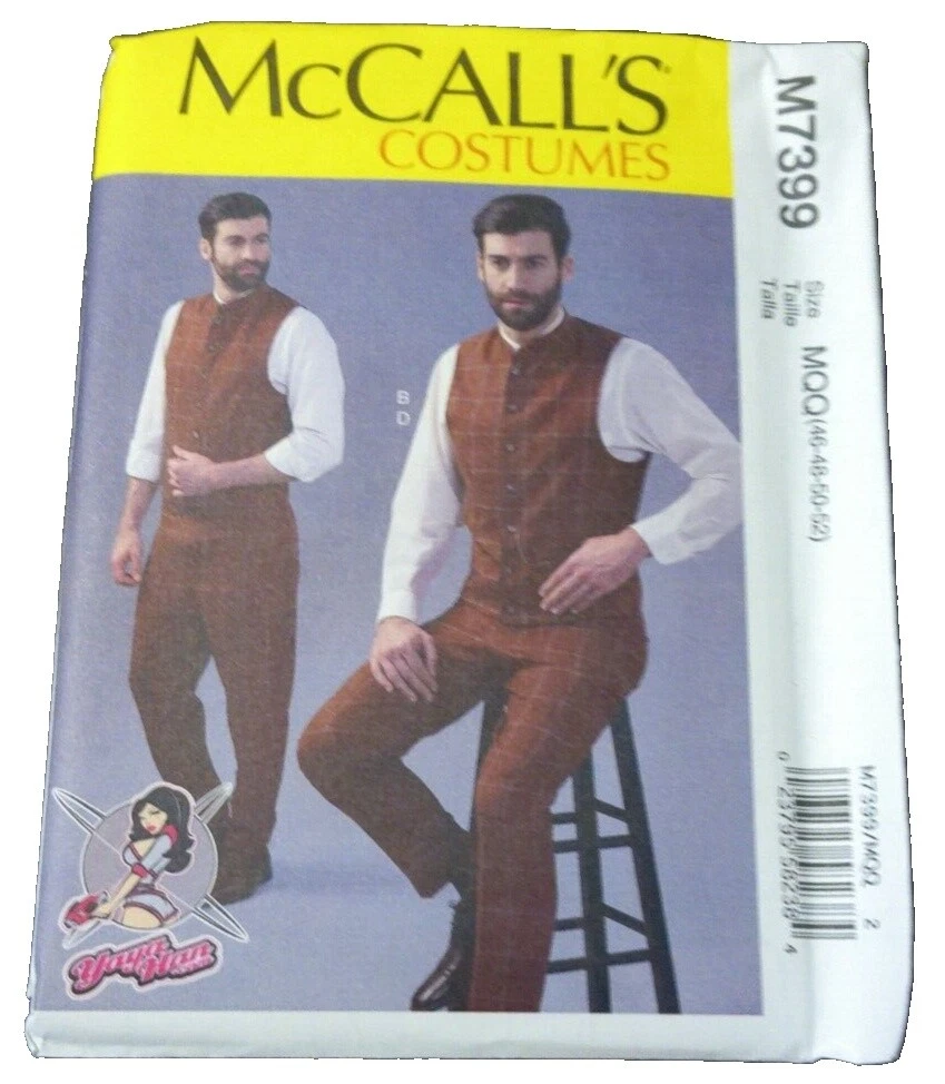 Patrones de costura para hombre sin cortar