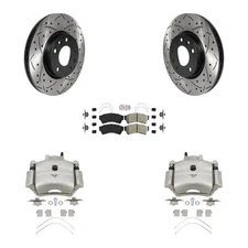 Front Slotted Brake Rotors Pads Calipers Kit for Mazda 6 2006-2013 oeZ3