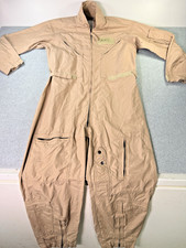USAF Flyers Coveralls CWU-27/P Class 2 Tan 38 Flight suit 42 Reg TYPE 1 CLASS 2