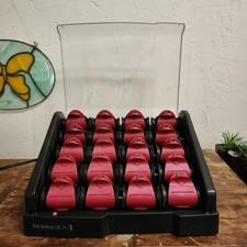 Remington H-9096 Hot Rollers 20 Flocked Ceramic Curlers with Clips