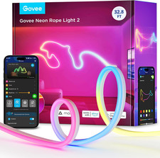 RGBIC Neon Lights, LED Smart Neon Rope Light 2 Works with Matter, Alexa, Google