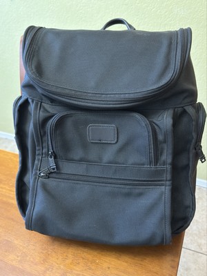 Tumi Alpha Black Ballistic Nylon Padded Laptop Backpack Bag 2641D3