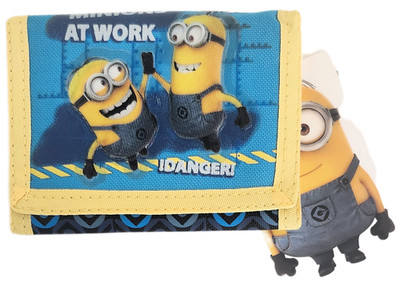 Minions (Despicable Me) Wallet -Kids Fabric Tri-Fold Wallet