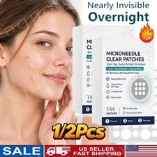 New Curalona Microneedle Patches 144pcs, Skin Tag Wart Acne Remover Patches