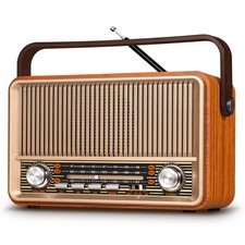 PRUNUS J-120 Radio Portable AM FM, Plug in Wall or Rechargeable Battery Power...