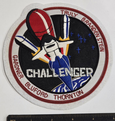 Challenger STS-8 Hand Embroidered Bullion Space Patch