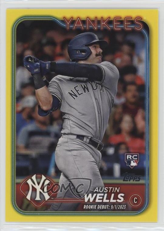 2024 Topps Update Rookie Debut Yellow Austin Wells #US325 Rookie RC 1hn2