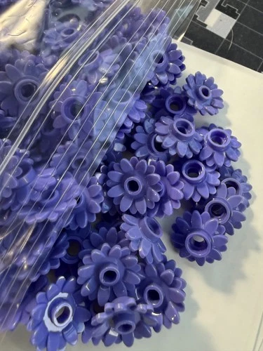 LEGO- NEW- #6901-BRIGHT VILOLET-FLOWER ROUND/16 PETALS/SUNFLOWER-10 PIECES