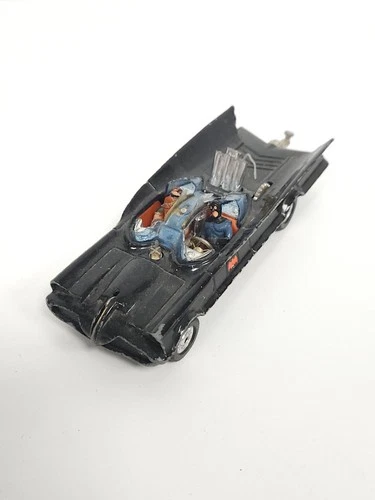 Vintage Corgi Toys 267 Whizzwheels Batmobile + Batman And Robin Diecast Toy Car