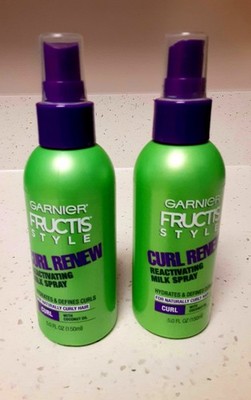 Garnier Fructis Style Curl Renew Reactivating Milk Spray 5oz - LOT  OF 2 