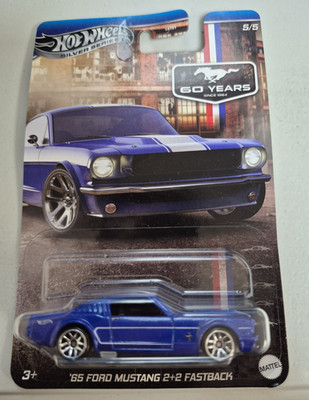 2025 Hot Wheels Silver Series 60 Years '65 Ford Mustang 2+2 Fastback - Blue 5/5