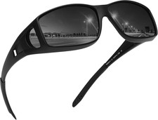 Fit over Glasses Sunglasses for Men Women,Wrap around Sunglasses Polarized UV400