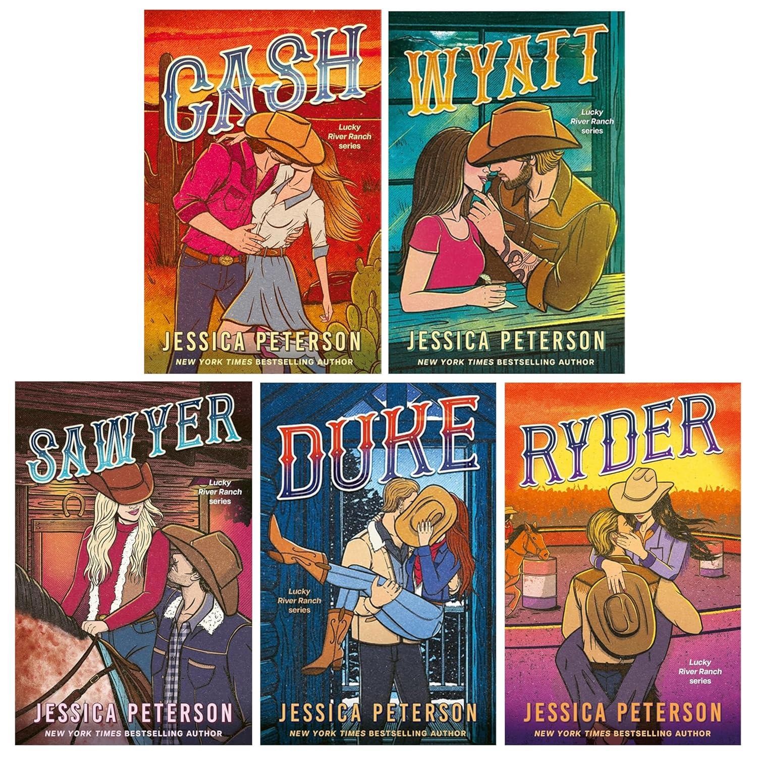 Lucky River Ranch Series by Jessica Peterson 5 Books Collection Set
