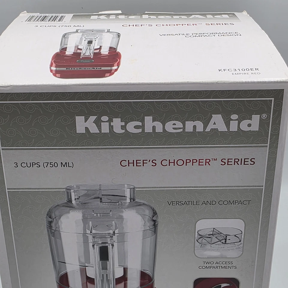 Kitchen Aid Chef’s Chopper 3 Cups Red New In Box KFC3100ER - New - Image 3 of 4