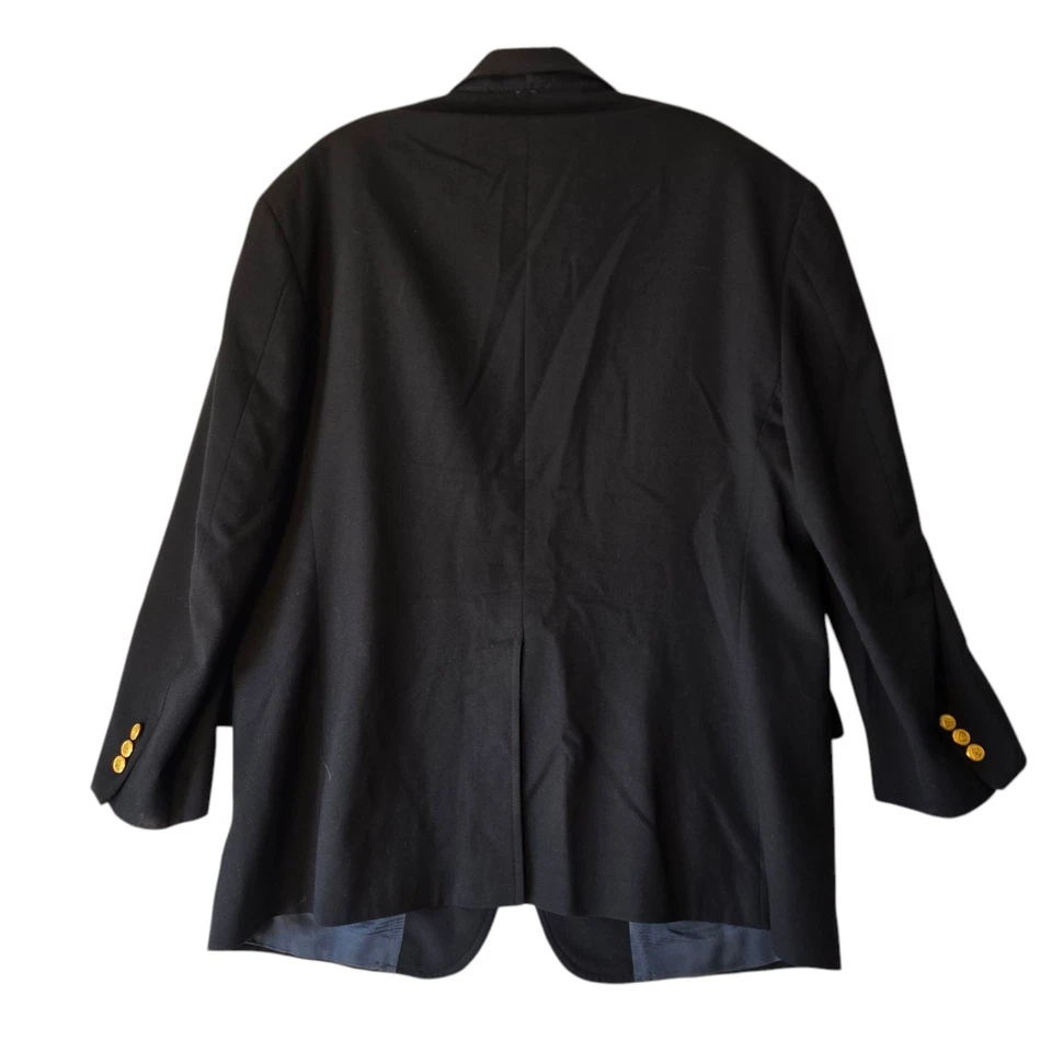 mens Brooks Brothers Wool Navy Blue Structured Blazer made USA - Image 4 of 4