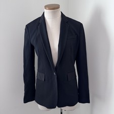 RAG  BONE Women's 2 Black One Button Blazer Lined Jacket Capsule Academic