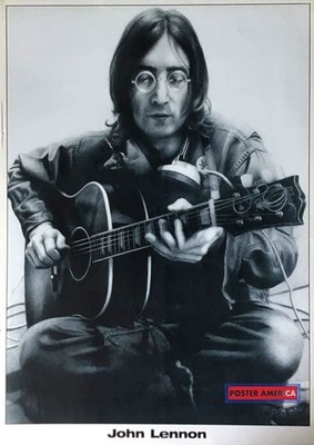 John Lennon Playing Guitar Poster 24 x 34 | eBay