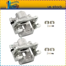 Rear Pair w/ Bracket For 13-18 LEXUS ES300H ES350 TOYOTA AVALON Brake Calipers