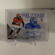 Sammy Watkins Leaf 2014 Trinity Pure Blue Auto Clemson Tigers 14/25