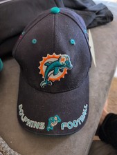 Miami Dolphins NFL Vintage Logo Hat Cap One Size Fits Most Adjustable Secure Fit