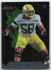 2021 Wild Card Matte White #MRHR-17 Penei Sewell Red Hot Rookie Green