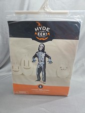 Halloween Costume X-Ray Skeleton S small size 6-7 kids hyde and eek