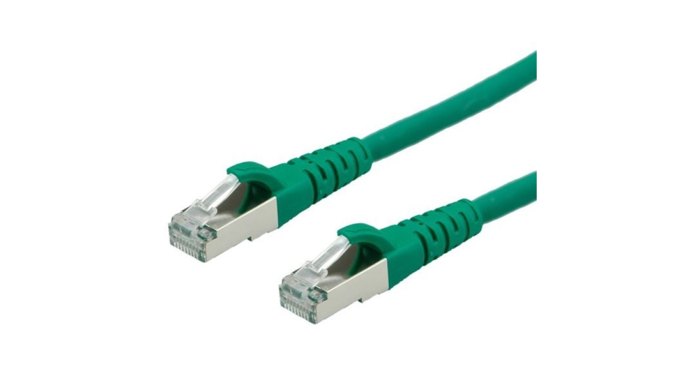 Соединительный шнур Roline S/FTP (PiMF) Kat.6 5 м LSOH zielony